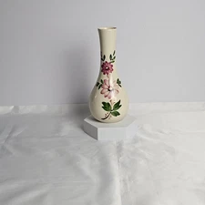 FTD Floral Vase – 1979 Hand-Painted Portugal Pottery – Cottagecore Botanicals