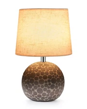 UMEXUS Ceramic Cordless Table Lamp with Timer & Remote - 11.42" Small Recharg...