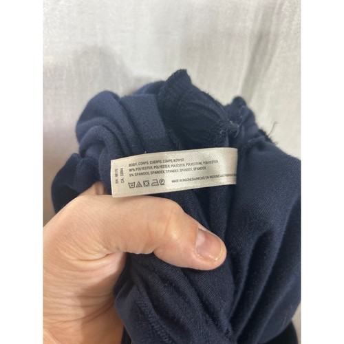Saturday Sunday Anthropologie Jumpsuit XS Navy Blau Samt Cross Front - Bild 12 von 12