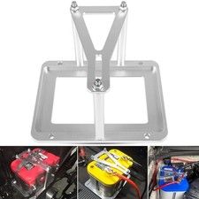 Universal Battery Tray Hold Down Trunk Battery Relocation Box Aluminum Fits