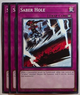 Yugioh x3 Saber Hole L26D-ENX27 Common 1st Edition