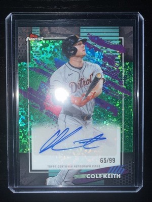 Topps Finest 2026 Colt Keith Detroit Tigers Finest Auto FMA-CK Green Mini💎 /99