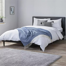 Home Skylar Double Bed Frame Black | Bedroom Double Bedstead Furniture