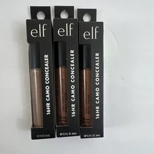 e.l.f. 16HR Camo Concealer Matte Finish – Rich Cocoa – Full Coverage – 3 Pack