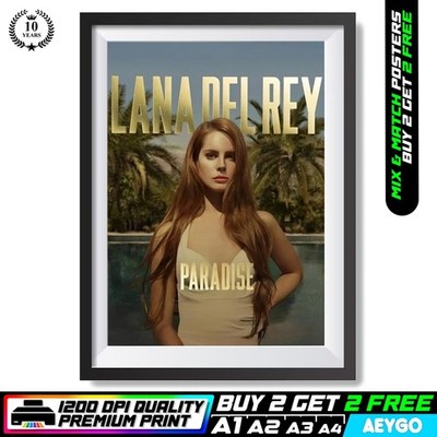 LANA DEL REY Wandbild Bild Poster Druck A1 A2 A3 A4 | KAUFEN SIE 2 ERHALTEN SIE 2 GRATIS