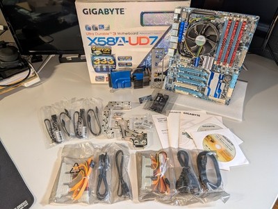 Gigabyte Intel X58 Motherboard GA-X58A-UD7 + Xeon X5675 CPU + 12GB RAM Combo