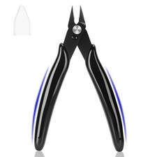 Precision 5 Inch Flush Cutters Micro Wire Cutter Sharp Zip Tie Cutting Tool NEW
