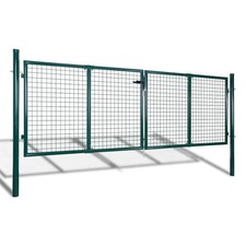 Garden Mesh Gate Fence Door Wall Safety Privacy Border Multi Sizes vidaXL