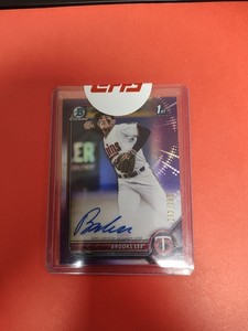 Brooks Lee 2022 Bowman Chrome Draft 1st Prospect Purple Refractor Auto #/250 RC