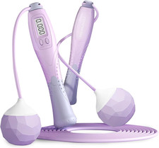 Cordless Jump Rope with Counter Digital Fitness Skipping Rope for All Ages