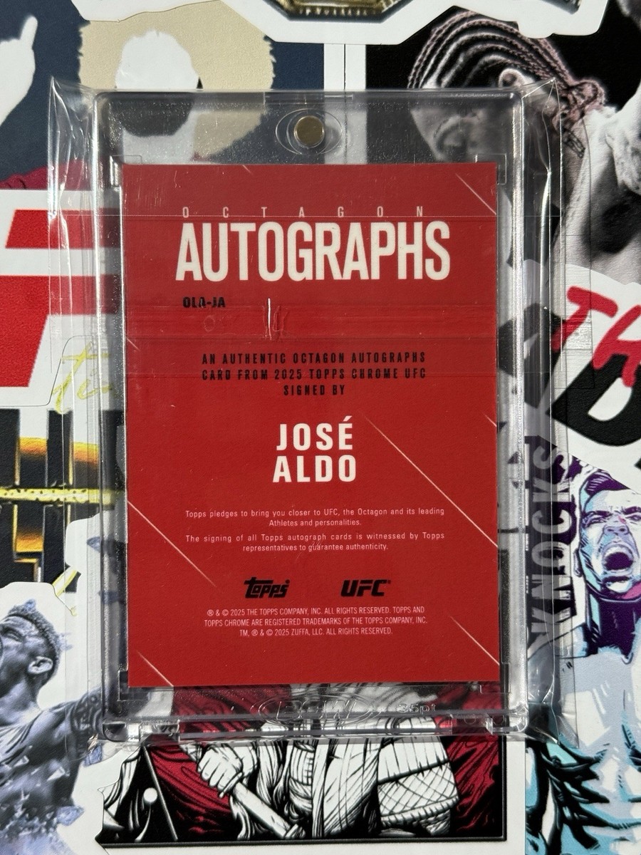2025 Topps Chrome UFC - Octagon Legends Autographs Jose Aldo