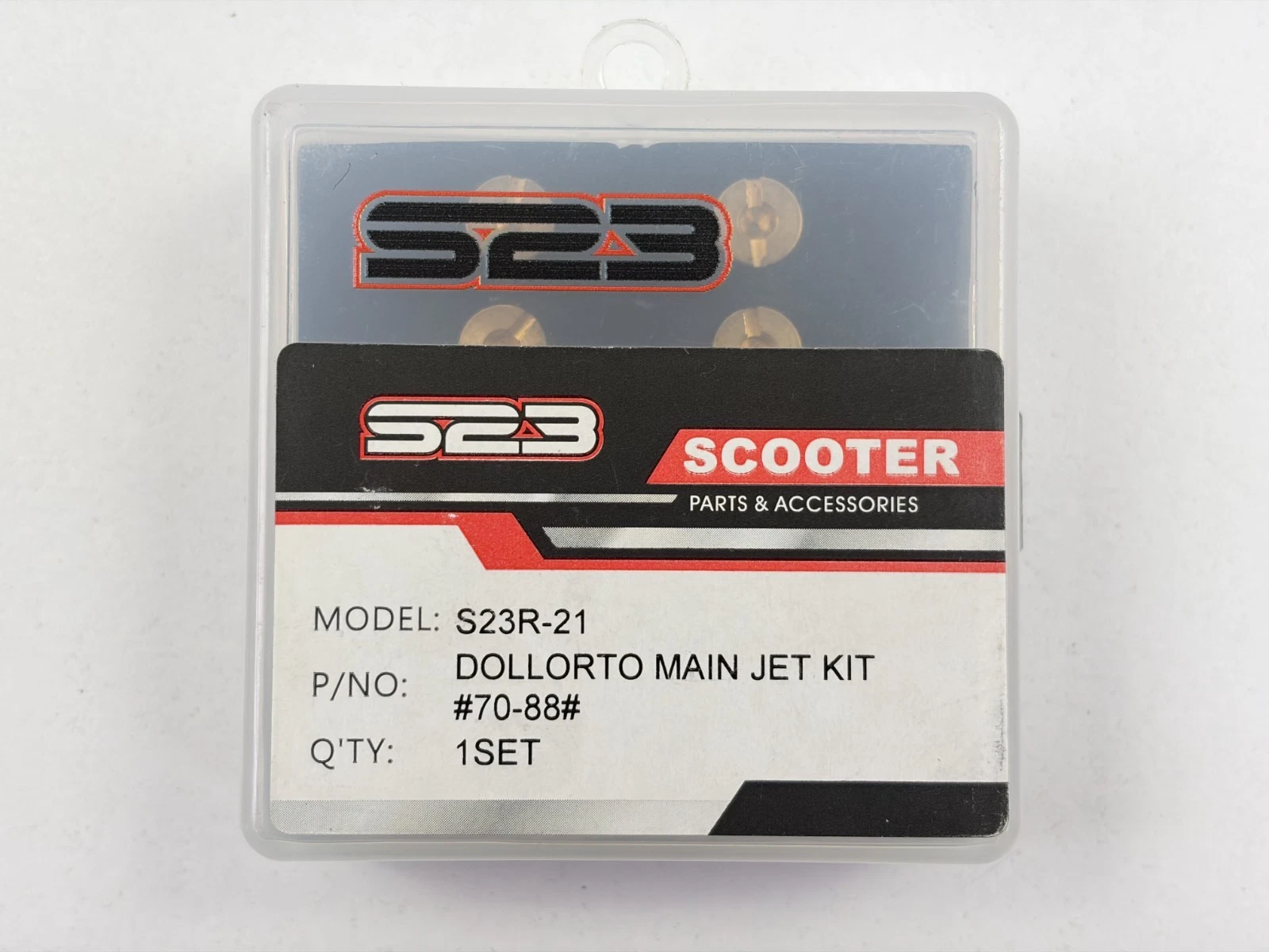 S23 S23R-21 Dellorto Main Jet Kit #70-88 10-Piece Set