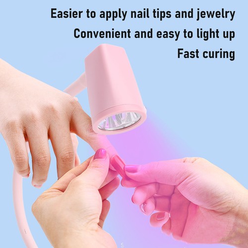 Nail Lamp With Timer Touch Switch Rechargeable Cordless Gooseneck UV LED A - Picture 19 of 23
