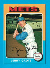 1975 Topps #158 Jerry Grote NM-MT+ *CENTERED* New York Mets