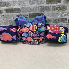 Body Glove Kids Paddle Pals Life Jacket Swim Vest, Fish, 33-55 lbs