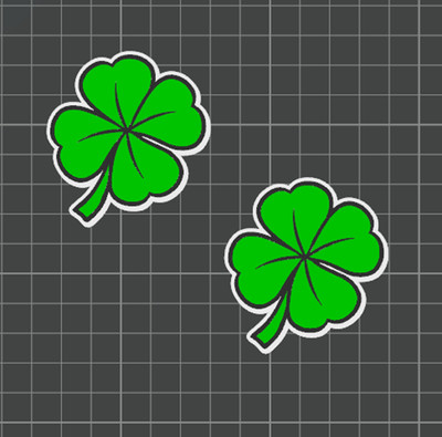 St Patrick's Day Shamrock Themed Mjolnir Thor's Hammer