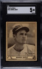 1940 Play Ball Edwin Joost SGC 5 #151 Cincinnati Reds 