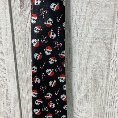 NWT Nightmare Before Christmas Neck Tie Jack Skellington Bioworld Black - Picture 3 of 5