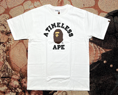 BAPE x JJJJound College Timeless Tee White Size Large Brand New | eBay 