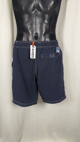 Superdry Board Swim Shorts Darkest Navy Size S rrp £39.99 MARKED CR055 KK 14 - Picture 2 of 13