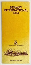 1970s Seaway International KOA Campgrounds Vintage Travel Brochure Camping NY