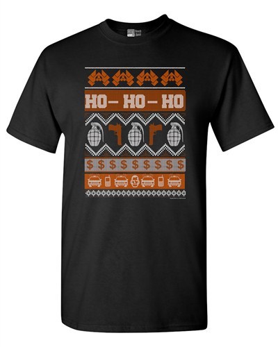 T-Shirt Die Hard Gun Ho Ho Ho hässlich Weihnachten lustig Erwachsene DT - Bild 4 von 7