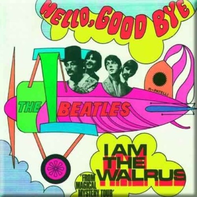 BEATLES hello goodbye/i am the walrus FRIDGE MAGNET official merchandise SEALED