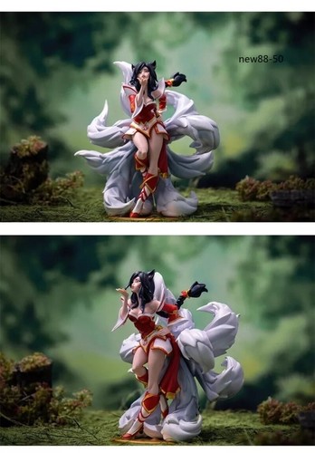 LOL League of Legends Personaje Ahri Figura el Zorro de Nueve Colas 10" Estatua Regalo - Imagen 8 de 10