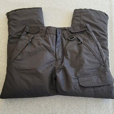 AQ Explore Unknown Snow Ski Pants Black Insulated Adjust Waist Medium 10-12