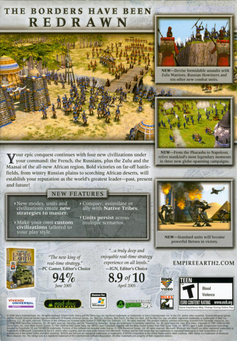 Empire Earth II 2 Gold Edition PC Game Art of Supremacy Empire Earth II 2 Gold Edition PC Game Art of Supremacy
