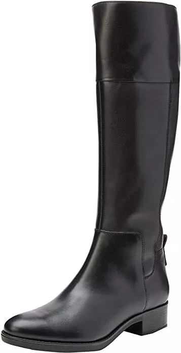 180 GEOX D FELICITY G 4.5 37.5 BLACK HIGH RIDING BOOTS | eBay