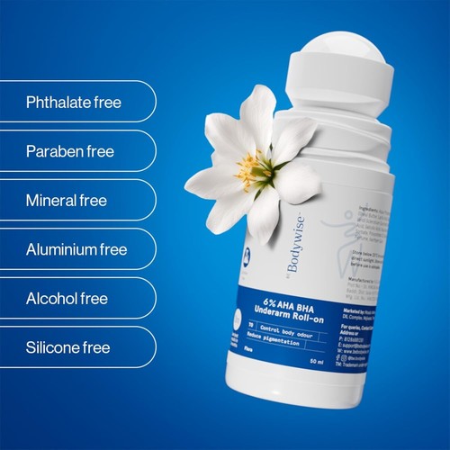Desodorante enrollable Be Bodywise 6% AHA BHA | Fragancia Flora 50 ml - Imagen 9 de 9