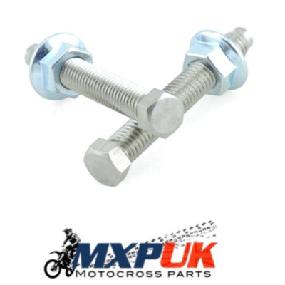 REAR WHEEL CHAIN ADJUSTERS NUT/BOLT M8 INCLUDES COPPER GREASE MXPUK  937