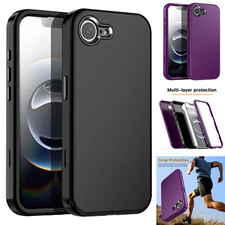 For iPhone 16e Phone Case Military Shockproof Heavy Duty Hybrid Protective Cover