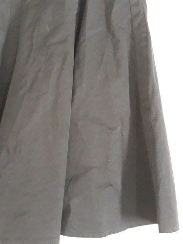 Karen Millen Uk Size 8 Black Flared Skirt Topstitched And Lace Accents - Picture 4 of 7