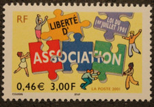 Timbre - FRANCE - Liberté d'association - Neuf ** - YT3404 - 2001