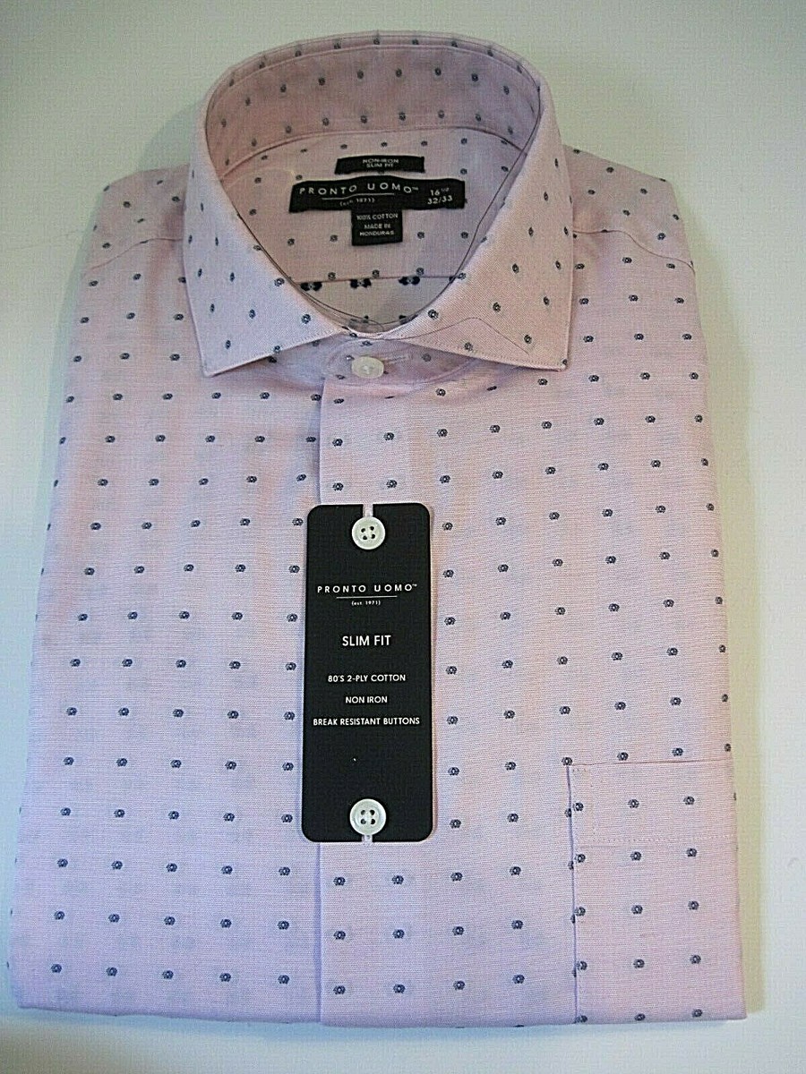 pronto uomo slim fit dress shirt Slim Fit Check Dress Shirt | Blue