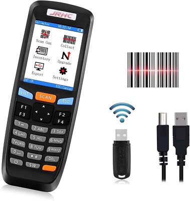 1D Wireless Bar Code Scanner, JRHC Laser Barcode Scanner Inventory Scanner