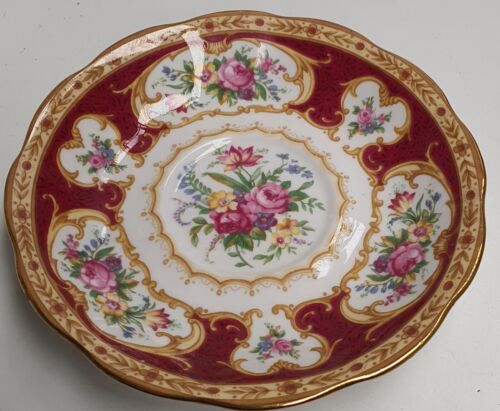Royal Albert Bone China Lady Hamilton Avon Shape Teacup Saucer c1960-70s England