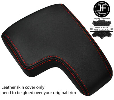 RED STITCHING TOP GRAIN LEATHER ARMREST LID COVER FITS ALFA ROMEO BRERA 06-11