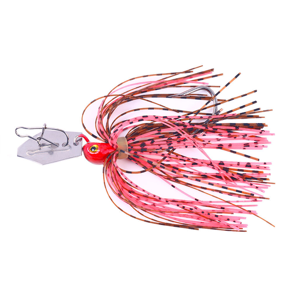 5PCS/Set Spinnerbait Blade Bait with Rubber Skirt 11g Fishing Lure Buzzbait - Image 8