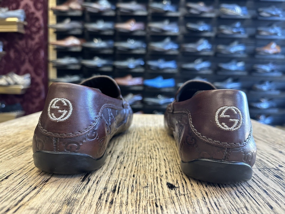 Gucci GG Supreme Leather Driver Loafer - Men’s 8 New Gucci GG Supreme mens leather moccasin driver loafers  main image 2