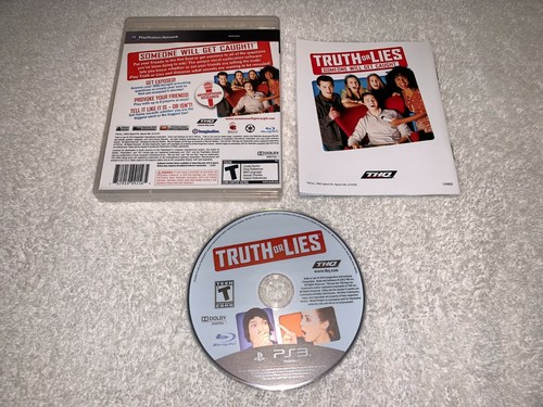 Juego Truth or Lies (Sony PlayStation 3, 2010) PS3 completo Nuevo - Imagen 2 de 2