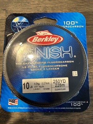 10lb berkley vanish fluorocarbon fishing line (250 Yards)