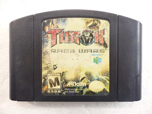 Turok: Rage Wars (Nintendo 64, 1999) N64 Authentic Game Good Condition *TESTED*