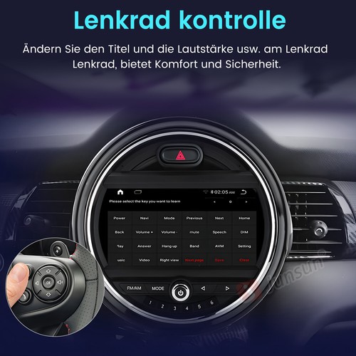 64GB Für BMW MINI Cooper F55 F56 F57 NBT 14-18 Carplay Autoradio Anroid GPS NAVI - Bild 6 von 14