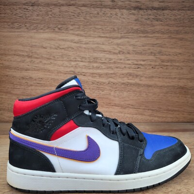 Air Jordan Mid SE Rivals Basketball Shoes Men's Blue Red 852542-005 Lot  Size