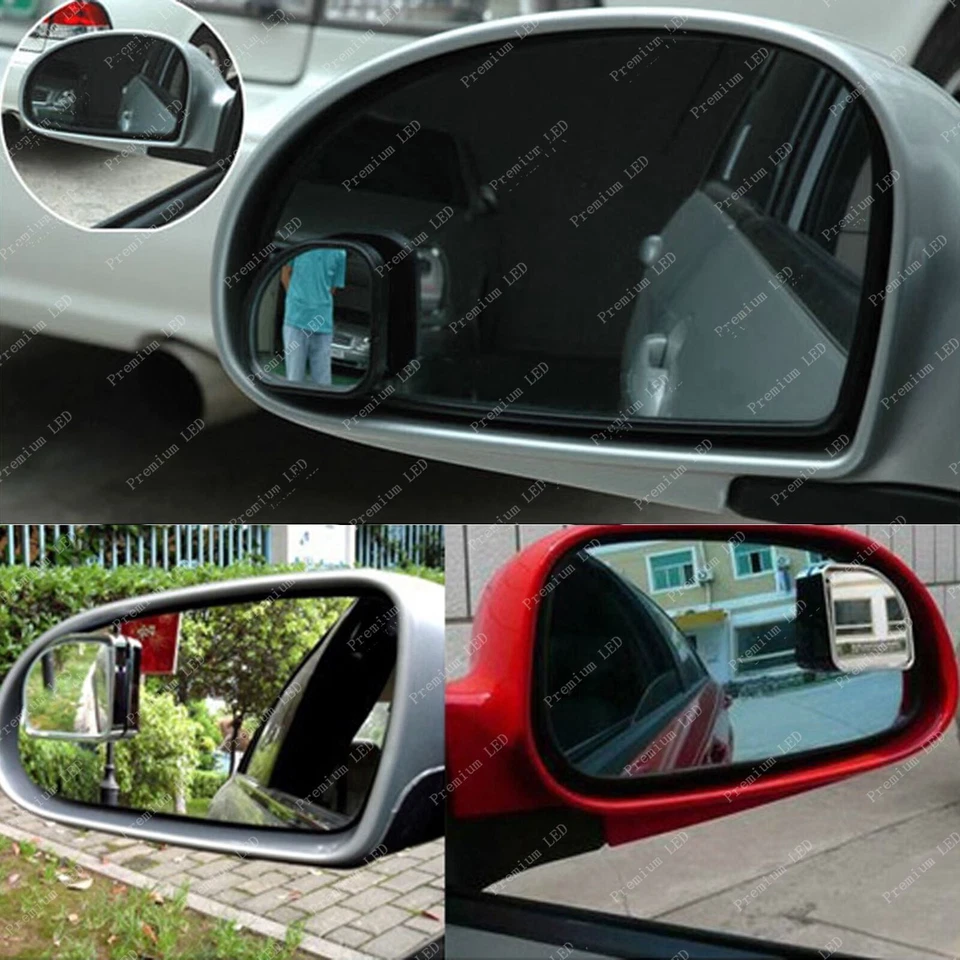 Espejo retrovisor convexo punto ciego auxiliar en forma de ventilador ángulo ajustable SUV coche Foto 4 de 4