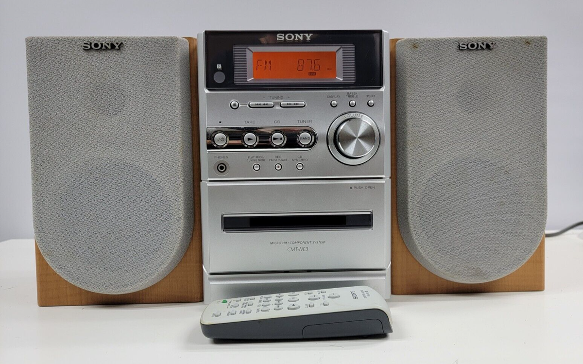 Sony HCD-NE3 Mini Hi-Fi Stereo System CD Cassette Tape AM/FM +