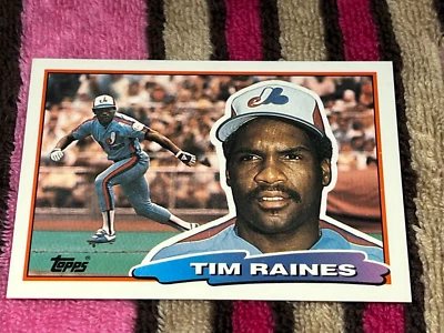 1988 TOPPS BIG #116 TIM RAINES EXPOS STARS H.O.F. VINTAGE NMMT BASEBALL CARD - Photo 1/2